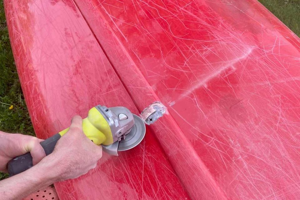 How to repair a fibreglass canoe (on a trip and at home)