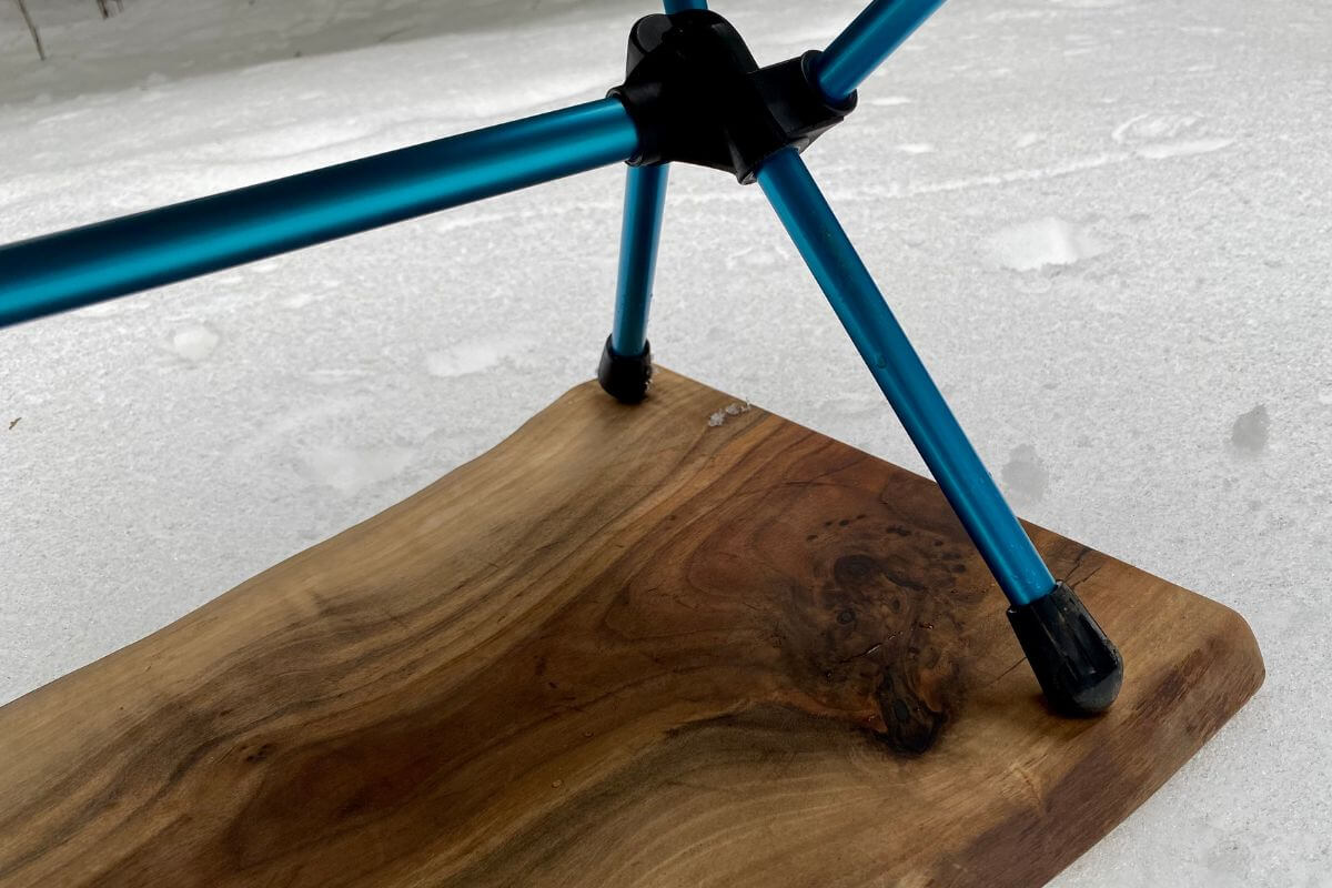 How to keep your camp chair from sinking into the ground