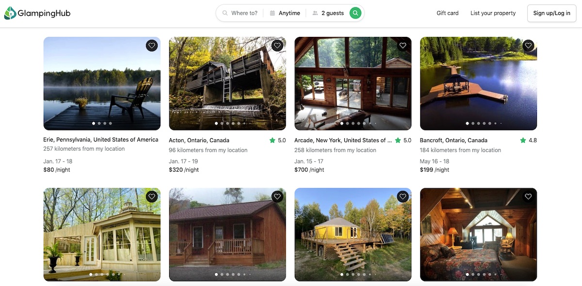 GlampingHub screenshot